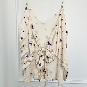 Floral real silk Cami tank